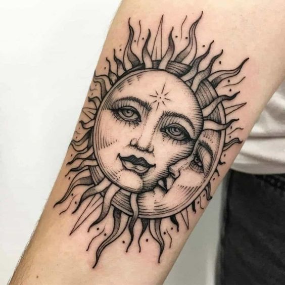 luna y sol tatto Nokahlotattoo